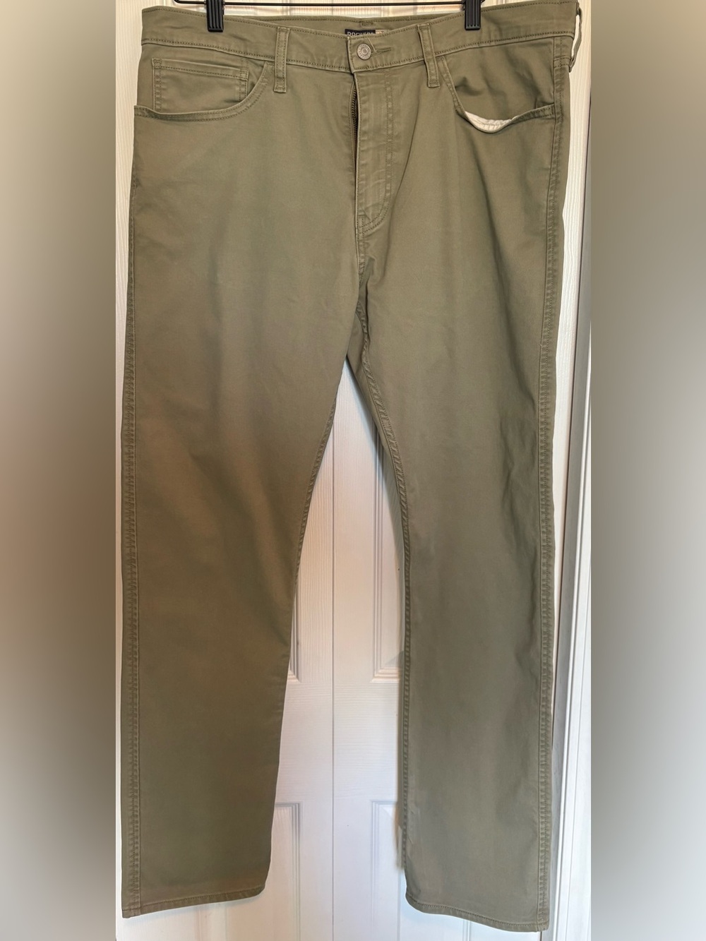 Dockers Slim Fit Stretch Khaki Pants Olive Green 36x32